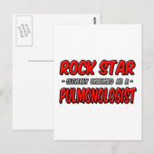Rock Star Pulmonologe Postkarte (Vorne/Hinten)
