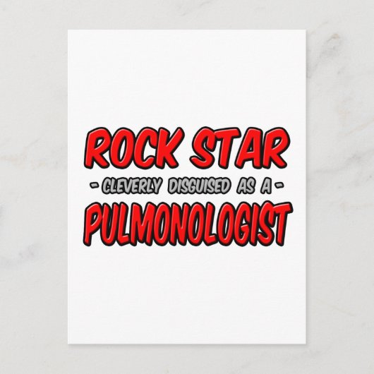 Rock Star Pulmonologe Postkarte (Vorderseite)
