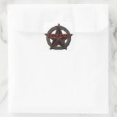 Rock Star Quadratischer Aufkleber (Tasche)