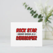 Rock Star Radiograf Postkarte (Stehend Vorderseite)