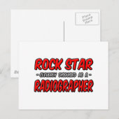 Rock Star Radiograf Postkarte (Vorne/Hinten)
