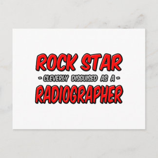 Rock Star Radiograf Postkarte