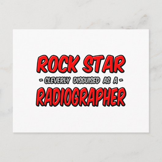 Rock Star Radiograf Postkarte (Vorderseite)