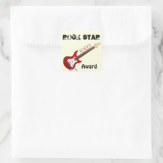 Rock Star Reader Award Sticker (Tasche)