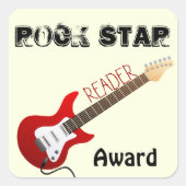 Rock Star Reader Award Sticker (Vorderseite)