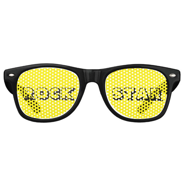Rock Star Retro Party Shades Sonnenbrille (Vorderseite)