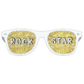 ROCK STAR Retroschatten / Fun Party Sonnenbrille (Vorderseite)