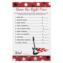 Rock Star Rockabye Der Name des Preisduschspiels