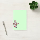 Rock Star Santa mit Red Electric Gitarre Post-it Klebezettel (Büro)