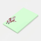 Rock Star Santa mit Red Electric Gitarre Post-it Klebezettel (angewinkelt)