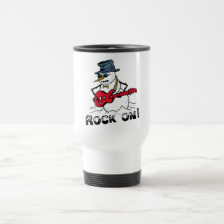 Rock Star Snowman Tasse
