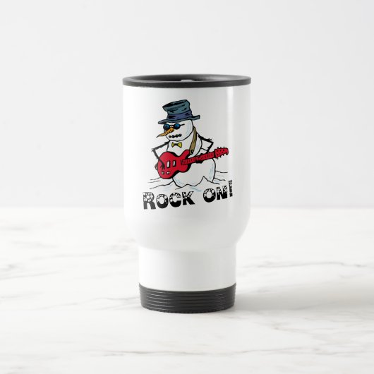 Rock Star Snowman Tasse (Mittel)