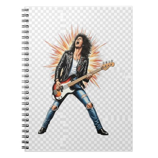 Rock star spiral notebook notizblock (Vorderseite)