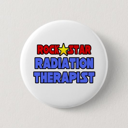 Rock-Star-Strahlentherapeut Button (Vorderseite)