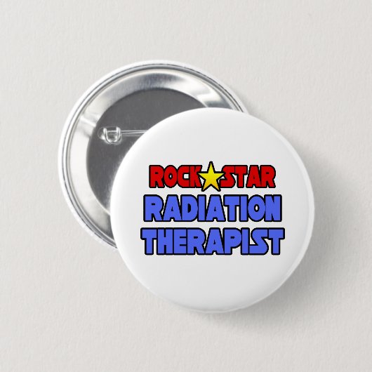 Rock-Star-Strahlentherapeut Button (Vorne & Hinten)