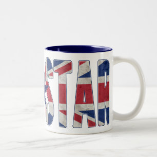 Rock Star Union Jack Flagge Zweifarbige Tasse