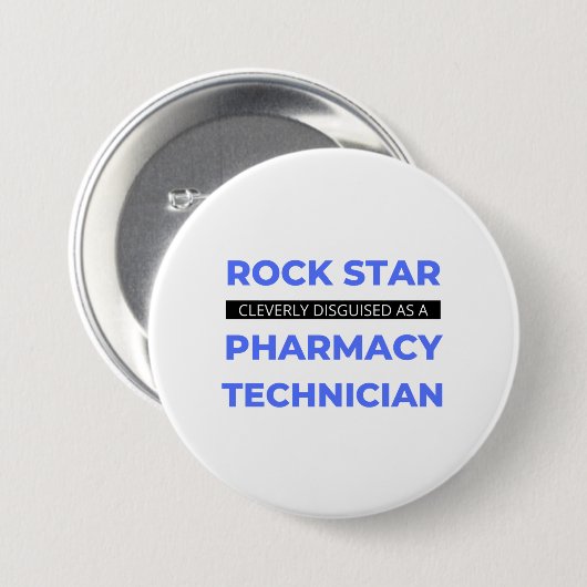 Rock Star wird clever als Apotheke in Tech 2 getar Button (Vorne & Hinten)