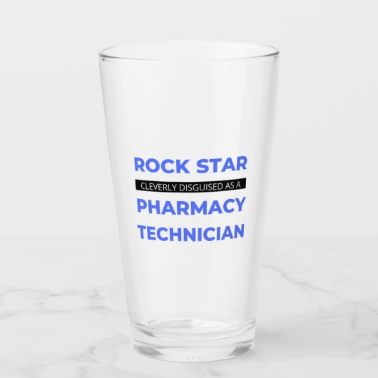 Rock Star wird clever als Apotheke in Tech 2 getar Glas (Vorderseite)