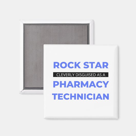 Rock Star wird clever als Apotheke in Tech 2 getar Magnet (Vorderseite/Rückseite)