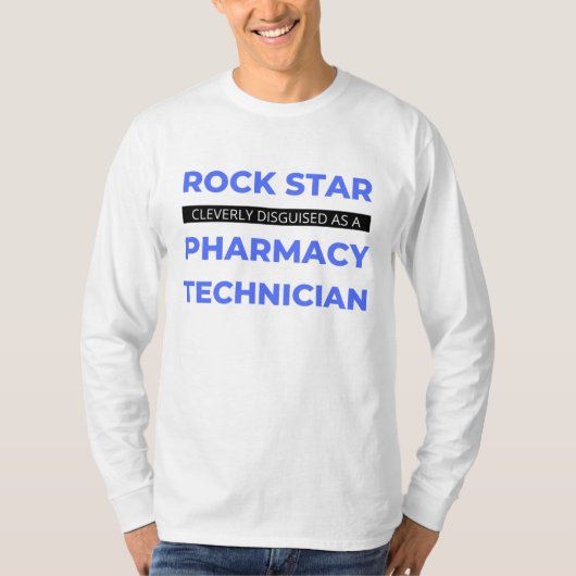 Rock Star wird clever als Apotheke in Tech 2 getar T-Shirt (Vorderseite)