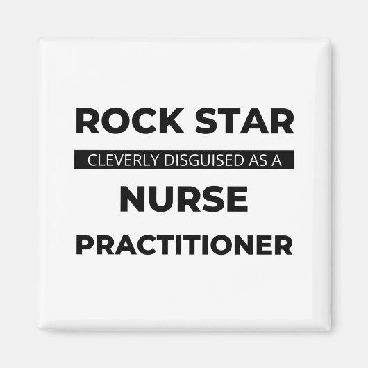 Rock Star wird clever als Krankenschwester 2 verkl Magnet (Vorne)