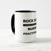 Rock Star wird clever als Krankenschwester 2 verkl Tasse (Vorderseite Links)