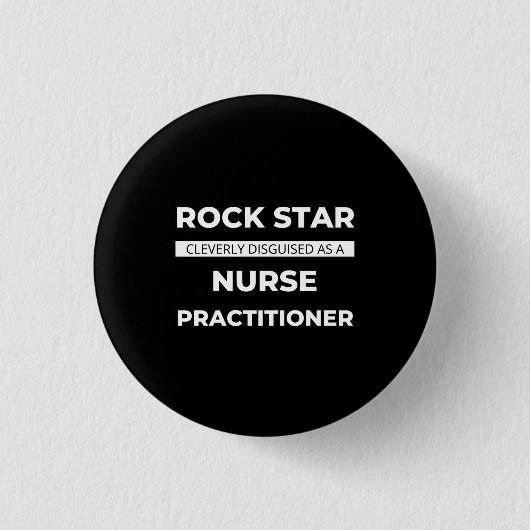 Rock Star wird clever als Krankenschwester verklei Button (Vorderseite)