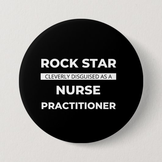 Rock Star wird clever als Krankenschwester verklei Button (Vorderseite)
