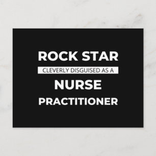 Rock Star wird clever als Krankenschwester verklei Feiertagspostkarte