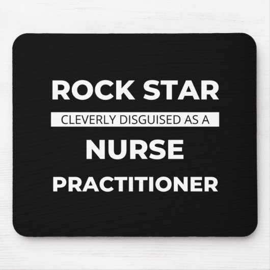 Rock Star wird clever als Krankenschwester verklei Mousepad (Vorne)