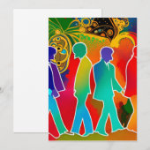 Rock Stars Feiertagskarte (Vorne/Hinten)