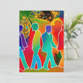 Rock Stars Feiertagskarte (Stehend Vorderseite)