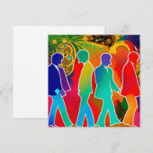 Rock Stars Feiertagskarte (Vorne/Hinten)