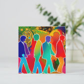 Rock Stars Feiertagskarte (Stehend Vorderseite)