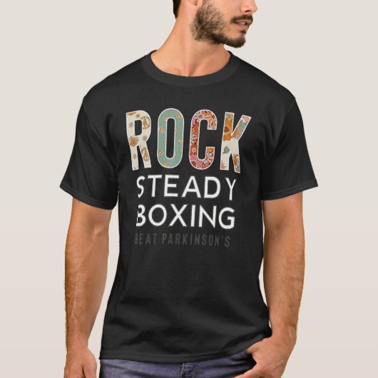 Rock Steady Boxing Blume Power T-Shirt (Vorderseite)