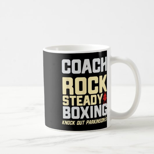 Rock Steady Boxing Coach Beat Parkinson Kaffeetasse (Rechts)