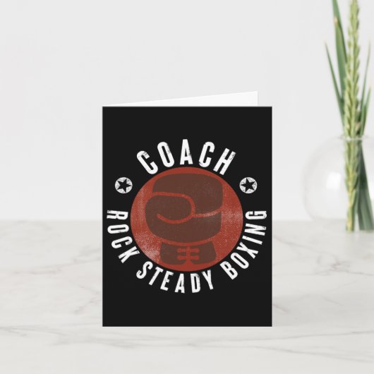 Rock Steady Boxing Coach Karte (Vorderseite)