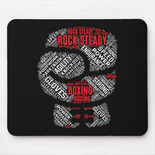 Rock Steady Boxing Glove Parkinsons Mousepad (Vorne)