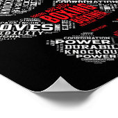 Rock Steady Boxing Glove Parkinsons Poster (Ecke)