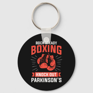 Rock Steady Boxing klopfen Parkinson's Boxer Schlüsselanhänger