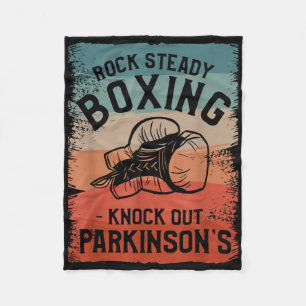 Rock Steady Boxing Knock Out Parkinson Bewusstsein Fleecedecke