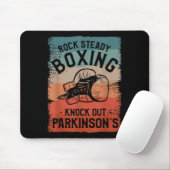 Rock Steady Boxing Knock Out Parkinson Bewusstsein Mousepad (Mit Mouse)