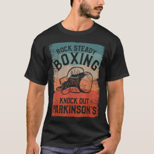 Rock Steady Boxing Knock Out Parkinson Bewusstsein T-Shirt