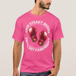 Rock Steady Boxing Knock Out Parkinsons Kämpfer Re T-Shirt