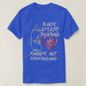 Rock Steady Boxing Knock Out Parkinsons Kämpfer T-Shirt (Design vorne)
