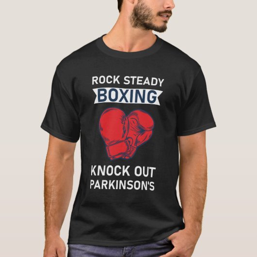 Rock Steady Boxing Knock out Parkinson's T-Shirt (Vorderseite)