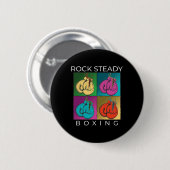 Rock Steady Boxing Multi-Farb-Handschuhe Button (Vorne & Hinten)