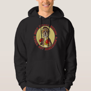 Rock Steady Boxing Parkinson Boxer Hund mit Rot Hoodie