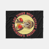Rock Steady Boxing Parkinson - Boxerhund mit Rot Fleecedecke (Vorderseite (Horizontal))