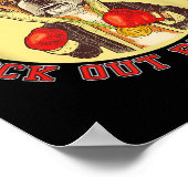 Rock Steady Boxing Parkinson - Boxerhund mit Rot Poster (Ecke)